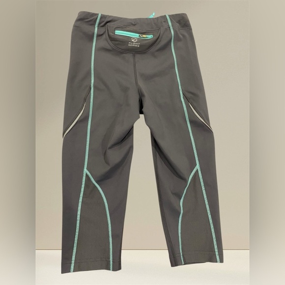 The North Face Gray Athletic Pants with Teal Accents - Picture 2 of 4